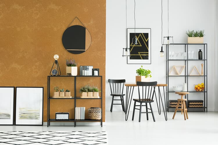 Velvety wall with Velur ceramic plaster, the India shade