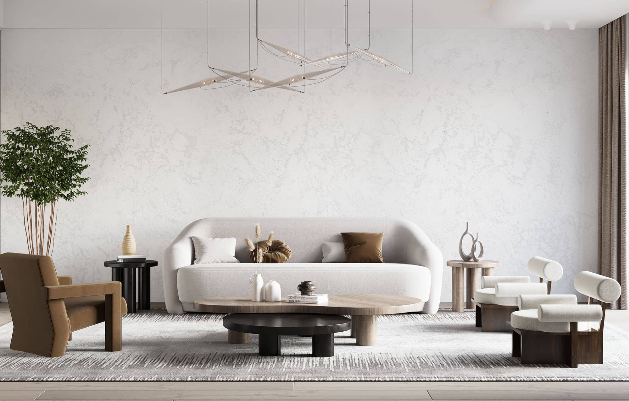 Wall finished with Kalahari White — Fox Dekorator decorative effect