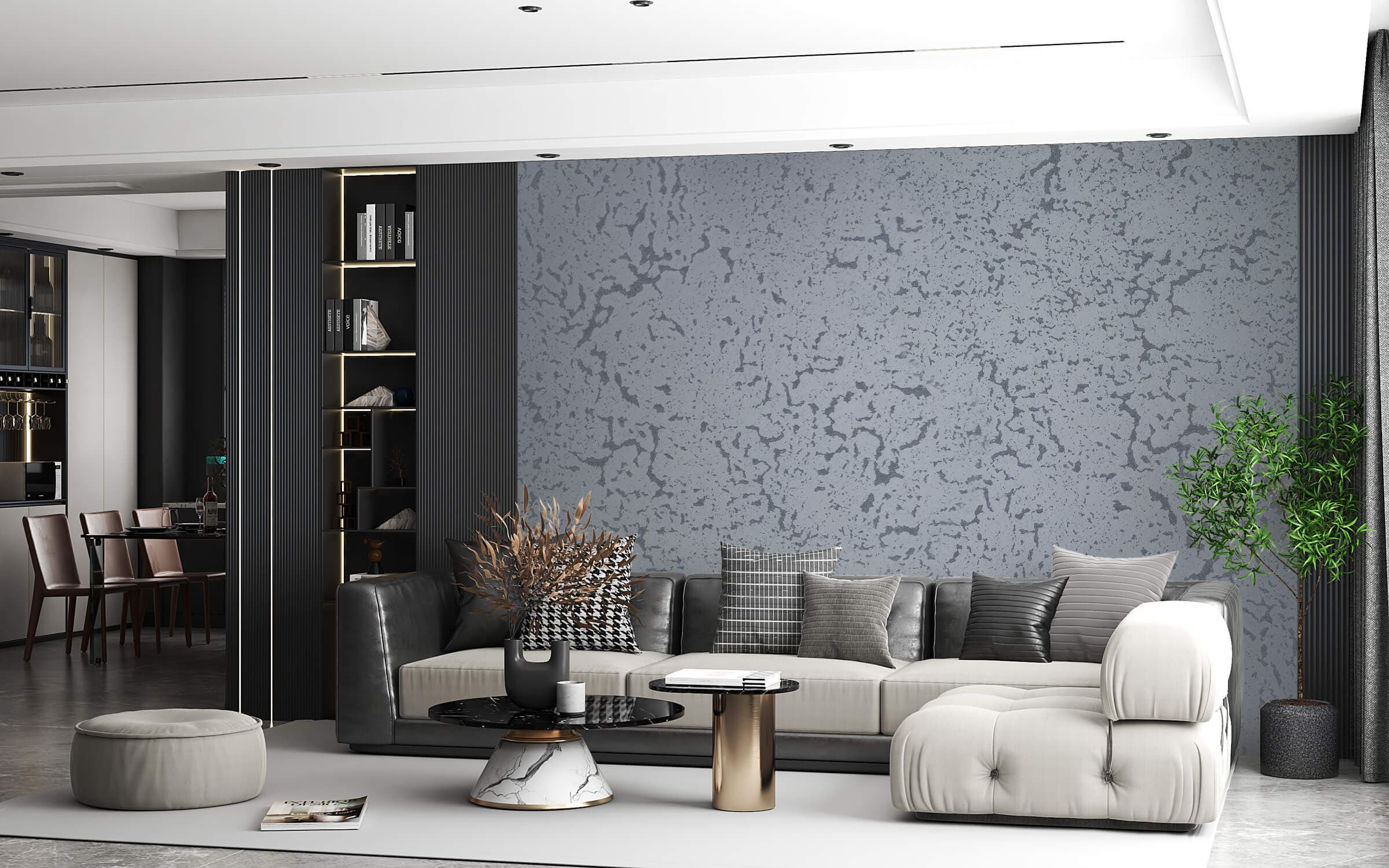 Wall finished with Zen Pearl — Fox Dekorator decorative effect