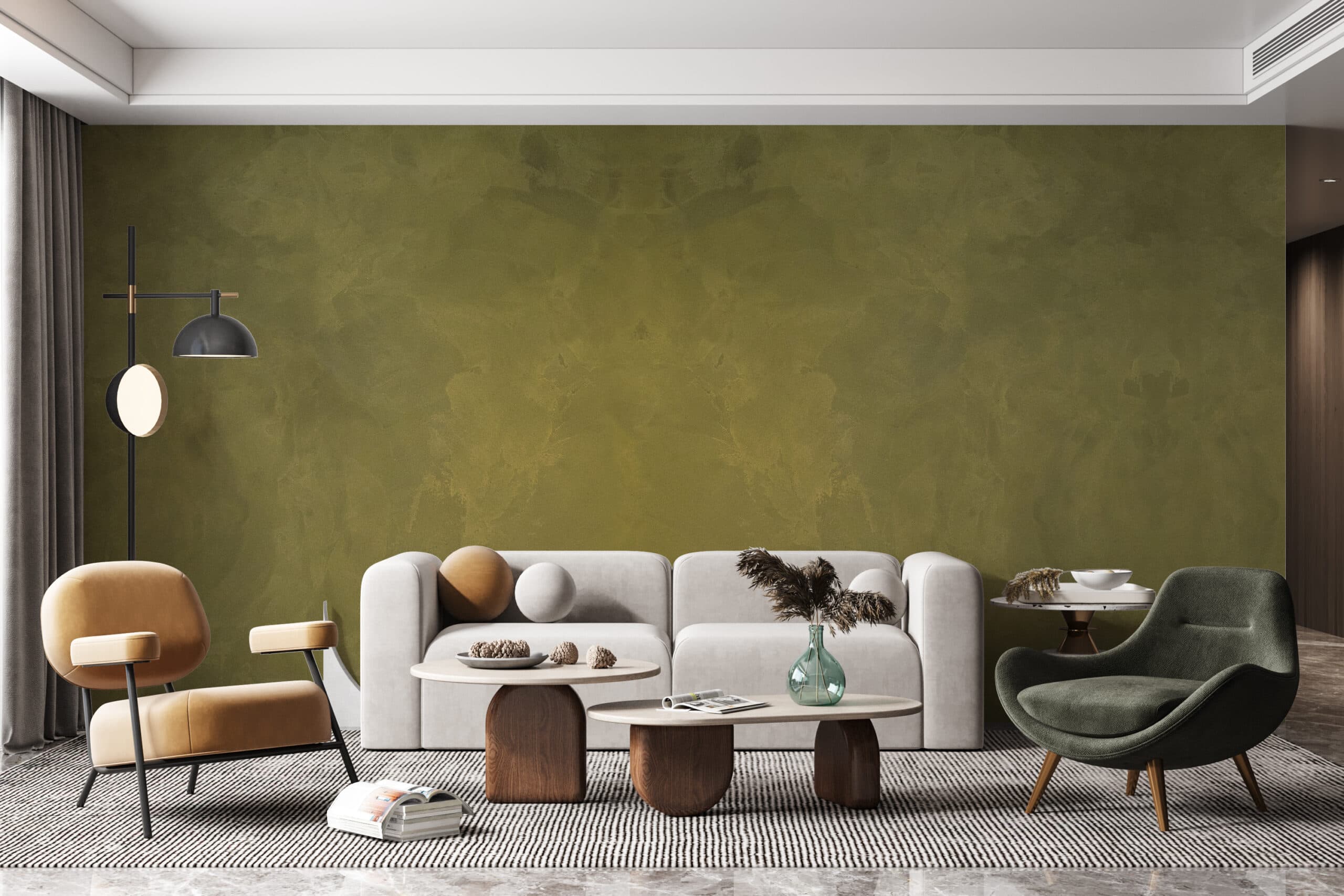 Wall finished with Pearl Relief — Fox Dekorator decorative effect