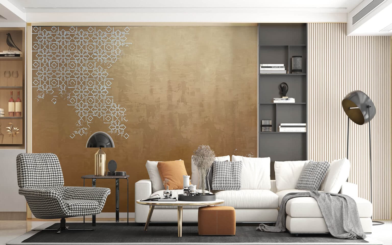 Decorative Stencils — decorative effect applied