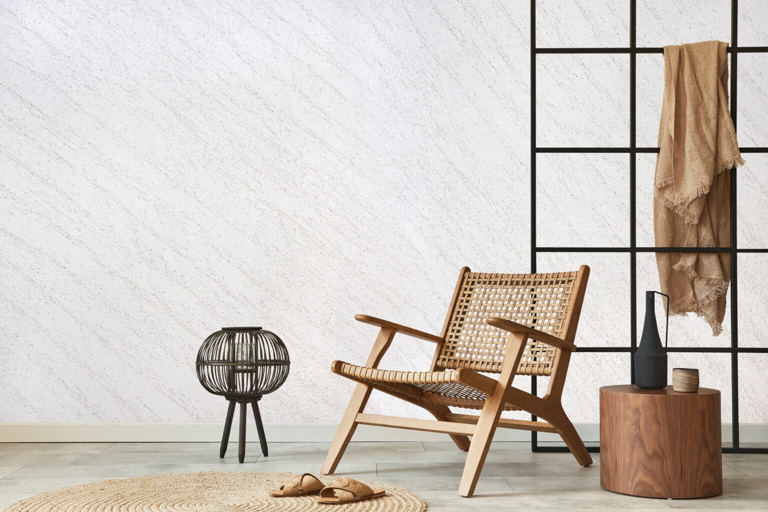 Wall finished with Lime Travertine — Fox Dekorator decorative effect