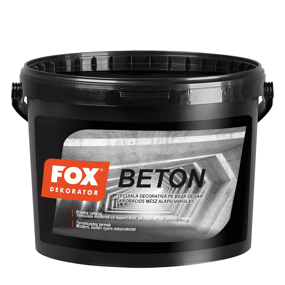 Ambalajul produsului Beton Decorativ de la Fox Dekorator