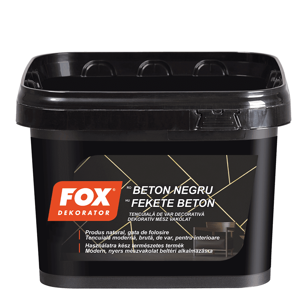 Ambalajul produsului Beton Negru de la Fox Dekorator