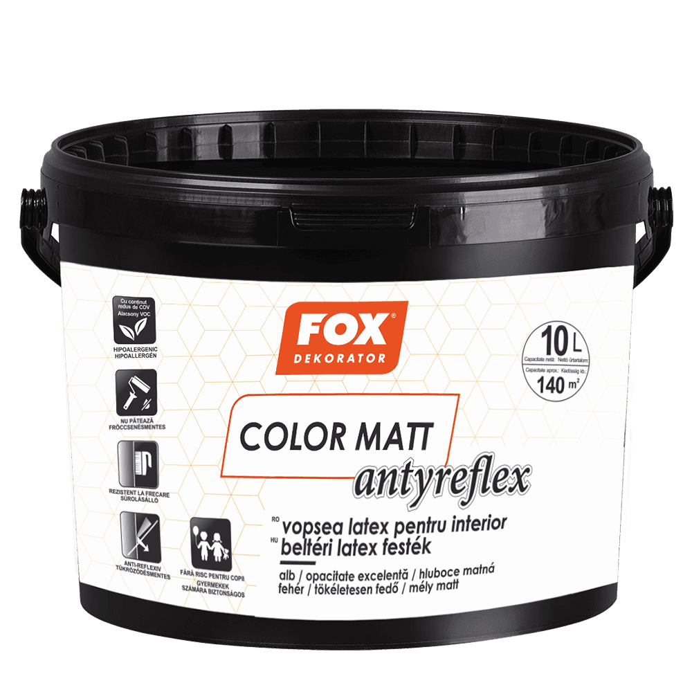 Ambalajul produsului Color Matt Antireflex — Fox Dekorator
