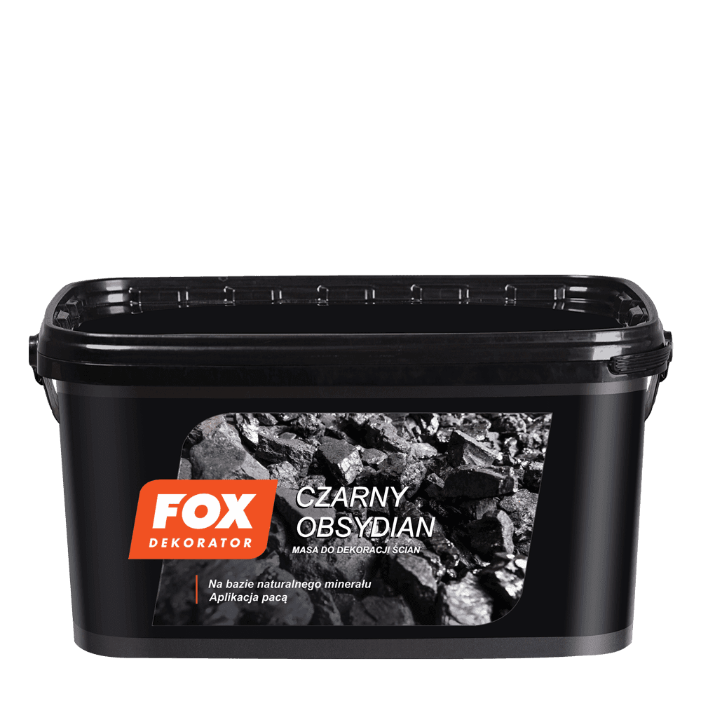 Ambalajul produsului Obsidian Negru — Fox Dekorator